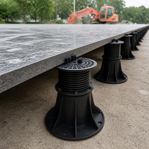 Sunsbuild Durable Plastic Floor <b>Pedestal</b> Adjustable Base Matte Finish Industrial Design Flooring Accessories - Product Image 5