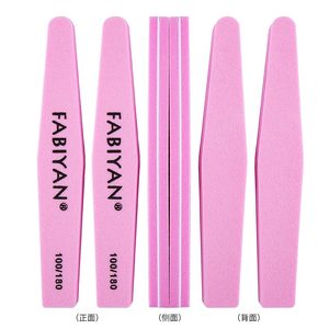 5 verschiedene Farben 100/180 Nagel puffer für Nagellack Nagel feile - Product Image 4