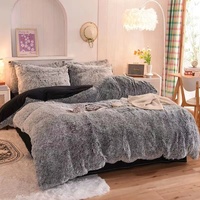 Offre Spéciale – Parure de Lit Luxe 4 Pièces en Velours Corail 100% Polyester – Épaisse, Chaude et Protectrice pour l'Hiver – Idéale pour Mariage et Maison
