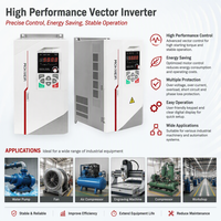 Variateur de fréquence monophasé 5,5 kW avec entraînement 7,5 kW 220 volts 3600 tr/min Variateur de vitesse à fréquence variable pour pompe
