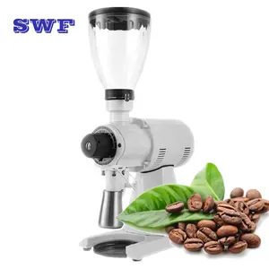 Moedor de grãos de café, fabricante de aço inoxidável, 98mm, rebarrão cônico, comercial, elétrico, profissional, automático, para venda