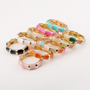 Factory Wholesale High-end Contrast Color Christian Bohemian Women's Vintage Statement Colorful Zinc Alloy Chain Link Chunky - Product Image 1