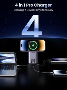 Base de Carga UGREEN Nexode 100W USB C 4 en 1 con Estación de Carga Inalámbrica Rápida de 15W, Apta para <span class=keywords><strong>iPhone</strong></span> - Product Image 4