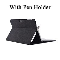 Étui de clavier en cuir PU fin multi-angles avec support de stylet intégré pour Microsoft Surface Pro X 13 pouces 2021