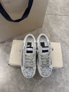 High-quality luxury brand star-patterned designer men's and women's fabric lace-<b>up</b> sports shoes - Product Image 2