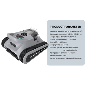 <span class=keywords><strong>Robot</strong></span> aspirateur sans fil intelligent pour le nettoyage des murs et des piscines Outil et accessoire pour le nettoyage des piscines - Product Image 2