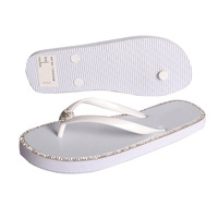 Sandales pour femmes tongs diamant d'été dames filles chaussures de plage antidérapantes chaussures décontractées à la mode