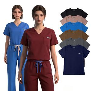 Uniformes Médicos Modernos y a la Moda 2026, Uniformes <span class=keywords><strong>de</strong></span> Hospital Personalizados, Uniformes Médicos Premium, Conjunto <span class=keywords><strong>de</strong></span> Uniformes <span class=keywords><strong>de</strong></span> Enfermería Elásticos en 4 Direcciones - Product Image 1