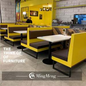 ชุดโต๊ะและเก้าอี้ร้านอาหารทันสมัยทันสมัยบูธรับประทานอาหารโต๊ะและเก้าอี้สำหรับบาร์ร้านกาแฟ - Product Image 1