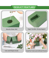 Briques de mousse florale 100 % naturelle écologiques Hebei Huiya HY-75 - Vente en gros de haute qualité pour usage intérieur/extérieur, Nouvelle Graduation Chinoise