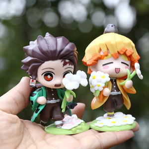 หุ่นสังหารปีศาจรวมถึง inosuke hashibira, nezuko kamado และตุ๊กตาโคโคโชของชิโนบุสำหรับตกแต่งเดสก์ท็อปเป็นของขวัญ - Product Image 2