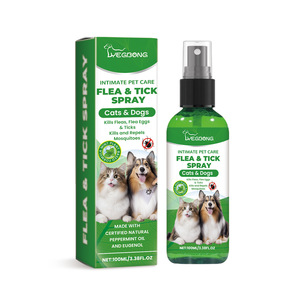 Spray anti-puces et tiques YEGBONG 100 ml pour chats et chiens, soin naturel pour animaux de compagnie - Product Image 5