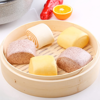 Panier vapeur en bambou, cuiseurs vapeur écologiques pour la cuisson et le service de la cuisine traditionnelle chinoise, couvercle de cuiseur vapeur