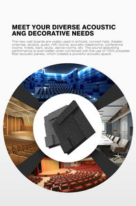 Panneaux acoustiques décoratifs insonorisés modernes en feutre mural 3D 100% fibre de polyester pour animaux de compagnie Panneaux décoratifs muraux 3D créatifs - Product Image 5