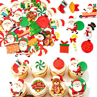 Papier de riz glutineux de Noël pour décoration de gâteaux, plats froids, desserts, pâtisseries, qualité alimentaire, moderne et simple