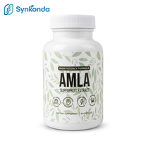 Capsules d'Amla 1000mg – Complément de fruit de sureau, antioxydant, énergie, soutien digestif, vieillissement sain, capsules végétaliennes en vrac