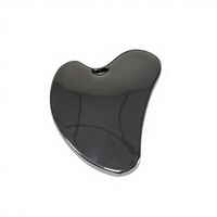 Outil Gua Sha en alliage de zinc en forme de cœur, planche de massage en métal pour le visage et le corps, outil de soin de la peau pour le visage et le corps