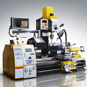<span class=keywords><strong>Tour</strong></span> à métaux manuel <span class=keywords><strong>combiné</strong></span> mini, certifié CE, universel, léger, pour usinage, fraisage et perçage - Product Image 1