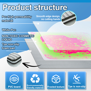 Montessori đồ chơi cho trẻ em UV phản xạ trò chơi Mat tự kỷ Đồ chơi Thần tài tập trung vào chất lỏng gạch lát sàn cảm giác Gel Pads trẻ em - Product Image 5