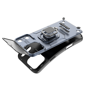 Étui de téléphone portable avec béquille pour iPhone 17 Pro <span class=keywords><strong>Max</strong></span> <span class=keywords><strong>Air</strong></span> 16 15 14 13 Pro, protection robuste anti-chocs et anti-chute - Product Image 4