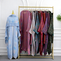Cadeau de l'Aïd Ramadan, ensemble deux pièces pour femmes musulmanes, robe longue en cachemire doux et viscose, écharpe, vêtements de prière islamiques