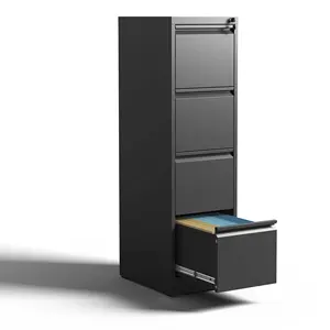 Miễn phí vận chuyển 4 ngăn kéo kim loại dọc tủ tập tin với khóa văn phòng nhà thép dọc tủ tập tin cho A4 Pháp Lý/Thư Kích thước