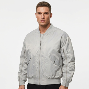 Blouson Bomber Rétro Double Face pour Homme, Col Montant, Coupe-Vent, Fermeture Éclair en Cuir, Doublure Polaire, Veste d'Hiver pour Homme - Product Image 4