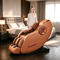 Fauteuil de massage inclinable avancé avec structure robuste, cuir résistant au froid et style classique et stable