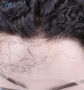 Garantie cheveux brésilienne/péruvienne vison cheveux dentelle frontale perruque <span class=keywords><strong>afro</strong></span> bouclés dentelle perruque couleur naturelle fait à la main et machine trame - Product Image 4