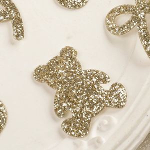 Nouvelle mini-patch brodé thermocollant avec paillettes, motifs Chat, Ours, Nœud papillon, Rose, Cerise pour la décoration de vêtements, chapeaux et sacs - Product Image 3