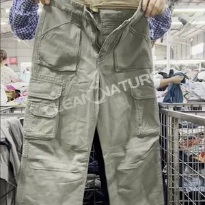 Cheap wholesale used clothes adult cargo pants long at affordable