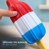 Jouet Squishy Géant en Forme de Sucette Fusée, en TPE Souple, Jouet Anti-Stress à Presser pour Enfants