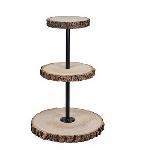Unique Square Wooden 3-Piece <b>Cupcake</b> <b>Stand</b> Wholesale Manufacturer Customized Tools Food Contact Safe Oven Safe Dishwasher Safe - Product Image 5