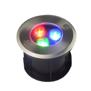 Luz LED RGB Subterránea Impermeable IP68 de 12V 24V - Luces de Pozo Subterráneas que Cambian de Color para Jardín, Camino, Patio, Terraza - Product Image 1