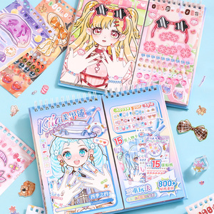 Libro di adesivi per Nail Art SIMNO Kila: adorabili personaggi 2 - in - 1 giocano decorano 800 + elementi per il divertimento creativo della Manicure fai da te - Product Image 6