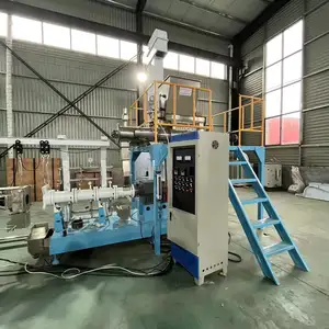 animal food cow dry double screw floating fish feed mill pellet extruder extruding machine for fish feed price in nigeria