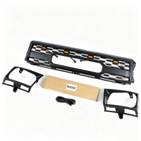 Pièces automobiles JAXP, calandre avant en plastique noir mat/gris avec éclairage, nouveau style, compatible avec les modèles 1987-1989