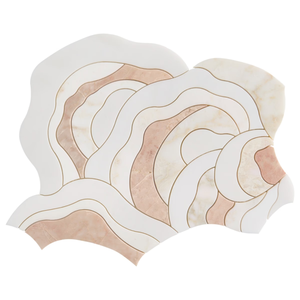 กระเบื้องโมเสคหินอ่อนขัดเงาสีชมพูไอริสโรซ่าออนิกซ์ สำหรับตกแต่งผนังห้องน้ำสไตล์โมเดิร์นในวิลล่า - Product Image 1