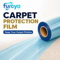 Rouleau de film plastique de protection pour tapis, qualité professionnelle pour poseurs de revêtements de sol, haute résistance à la traction, zones de travail propres et sûres