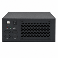 산업용 컴퓨터 섀시 IPC 케이스 블랙 메탈 인클로저 COM 포트 RS232 허니콤 환기 OEM