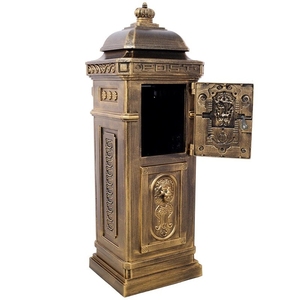 Boîte <span class=keywords><strong>aux</strong></span> <span class=keywords><strong>lettres</strong></span> autoportante de style britannique en aluminium <span class=keywords><strong>pour</strong></span> appartement et jardin, étanche, antivol, grande capacité, <span class=keywords><strong>pour</strong></span> <span class=keywords><strong>colis</strong></span> extérieurs - Product Image 5