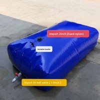 Réservoir d'eau pliable en bâche PVC portable, flexible, pour la récolte, le stockage, la collecte, l'irrigation agricole, garantie 1 an