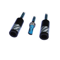 Connecteur jack 5 pôles équilibré 4.4MM plaqué rhodium de haute qualité