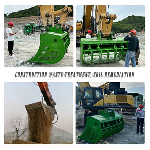 Tarama çakıl, kum ve inşaat atık beton geri dönüşüm ve toprak eleme yüksek frekanslı iskelet eleme kovası - Product Image 3