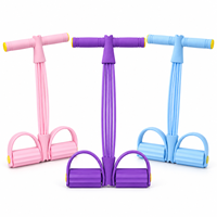 Bande de résistance compacte à 6 tubes en TPE avec logo personnalisé pour les pauses sportives au bureau et les entraînements en petits espaces