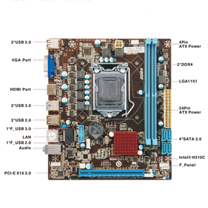 Carte mère ESONIC H310 DDR4 Micro-ATX prenant en charge les processeurs Core i3 i5 <span class=keywords><strong>i7</strong></span> de 8e et 9e génération, carte mère LGA 1151 - Product Image 4