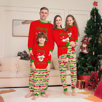 Ensemble Pyjama de Noël Hiver 2025 pour Bébés Garçons et Filles, Motif Imprimé Rayé Vert, Pantalon de Détente Doux en Peluche pour la Maison