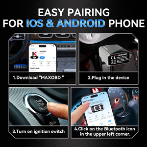 เครื่องสแกนวินิจฉัยรถยนต์บลูทูธ KONNWEI MAXOBD Pro ฟรีแอพ รองรับรถยนต์มากกว่า 41 ยี่ห้อ - Product Image 6