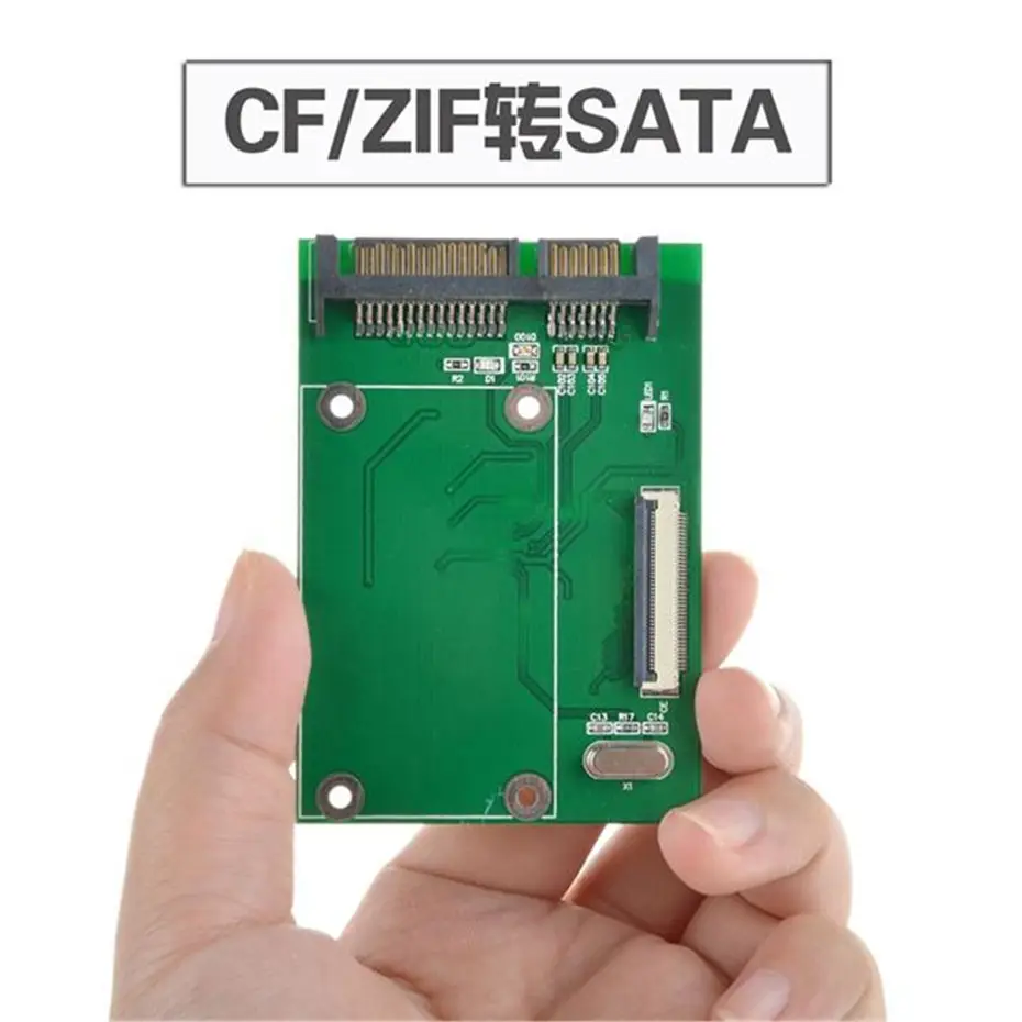 40 Pin ZIF/ CE 1.8 Inci SSD/HDD Ke SATA Male Adapter Converter Board