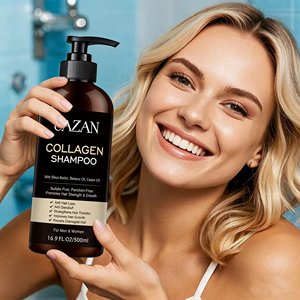 Champú Capilar con Colágeno Orgánico OEM, Tratamiento para el Crecimiento del Cabello, Reparación Profunda del Daño, Control de la Caída del Cabello, Control de Grasa del Cuero Cabelludo, Anti-Frizz, Hidratante - Product Image 2